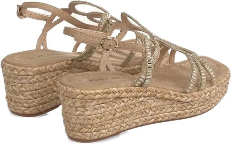 ALMA EN PENA Sandalen verfraaid met kristallen Beige - Foto 3