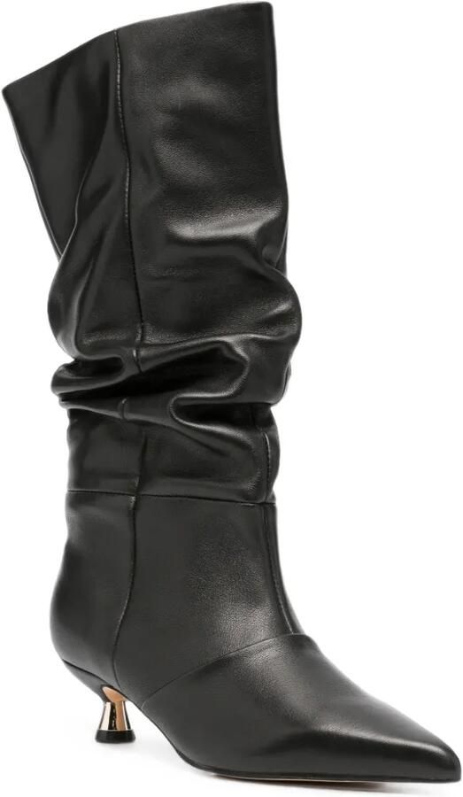 ALMA EN PENA slouchy leather boots Zwart - Foto 2