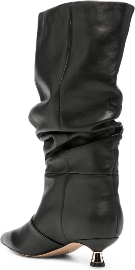 ALMA EN PENA slouchy leather boots Zwart - Foto 3