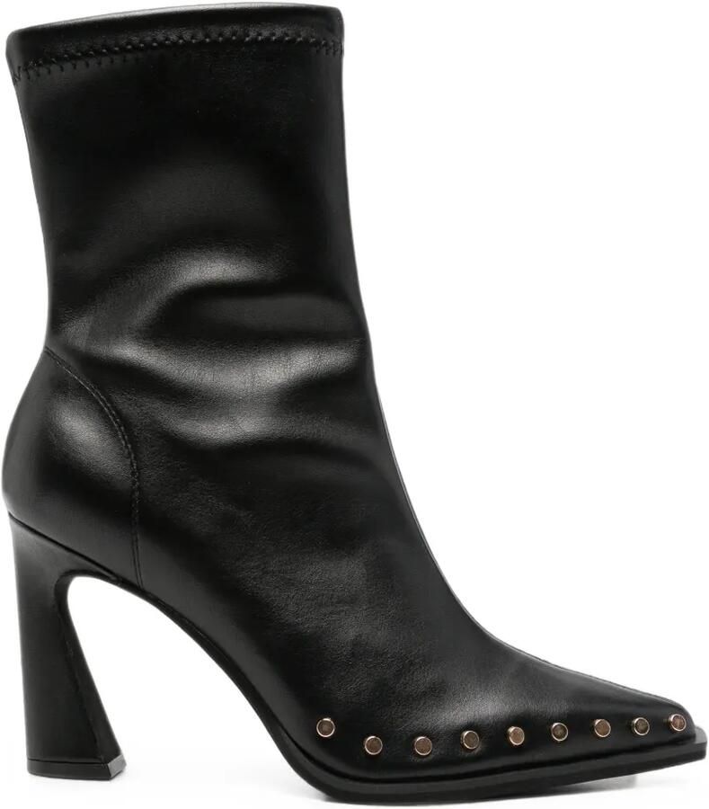 ALMA EN PENA stud-embellished leather ankle boots Zwart