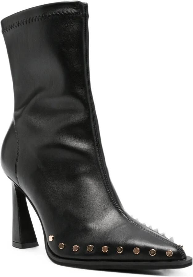ALMA EN PENA stud-embellished leather ankle boots Zwart - Foto 2