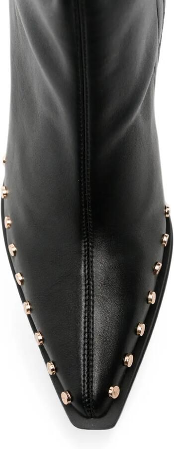 ALMA EN PENA stud-embellished leather ankle boots Zwart - Foto 4