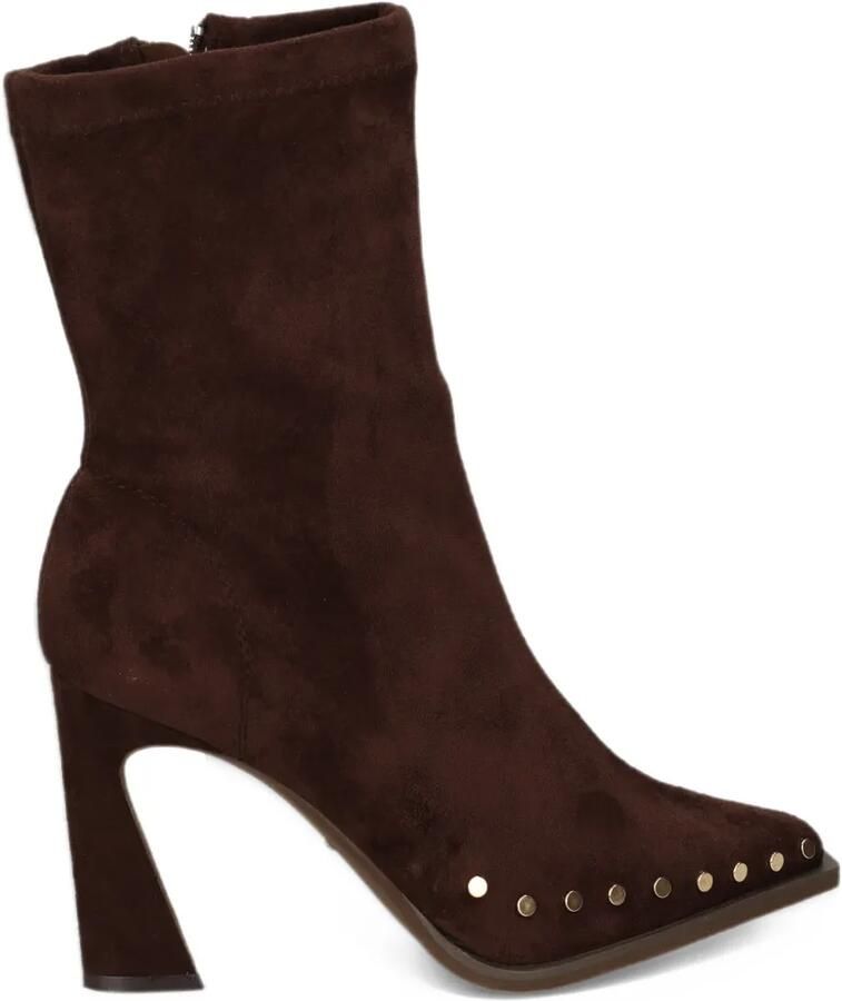 ALMA EN PENA stud-embellished pointed-toe ankle boots Bruin - Foto 2