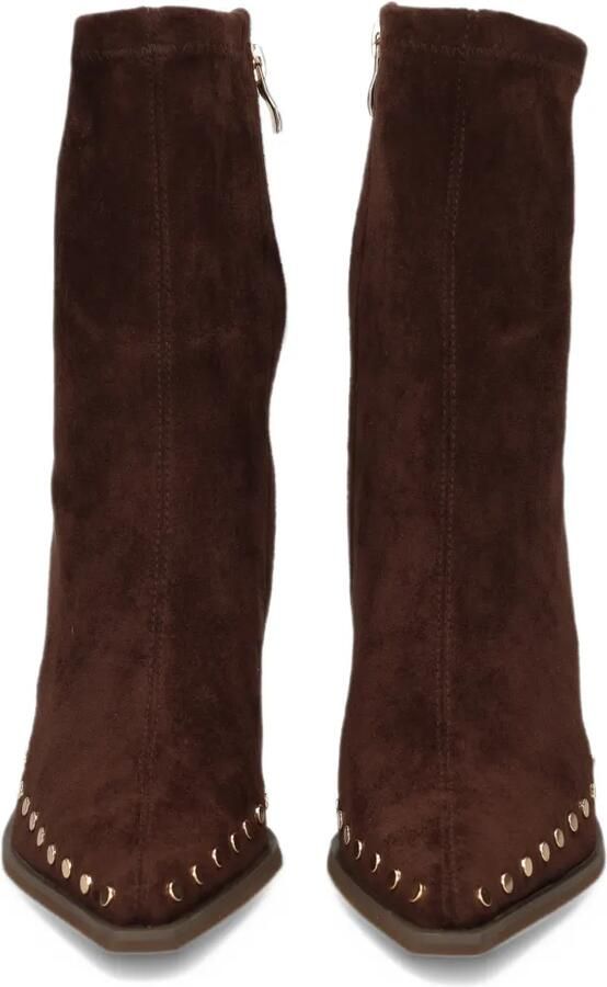 ALMA EN PENA stud-embellished pointed-toe ankle boots Bruin - Foto 3