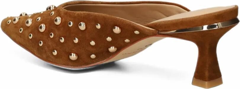 ALMA EN PENA stud-embellished pointed-toe mules Bruin - Foto 4