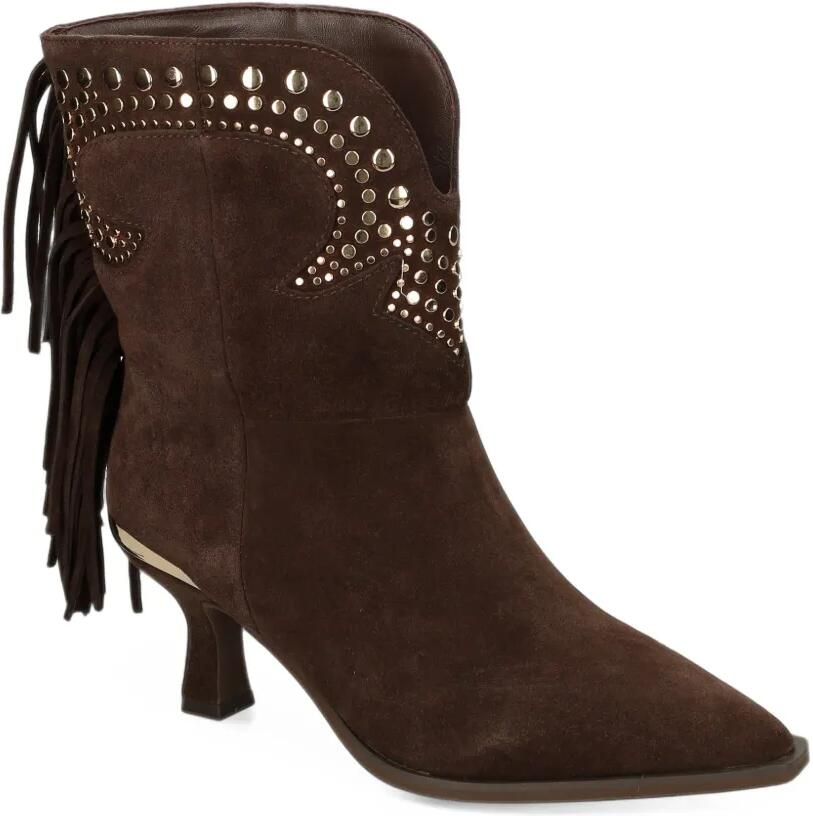 ALMA EN PENA studded fringed ankle boots Bruin - Foto 2