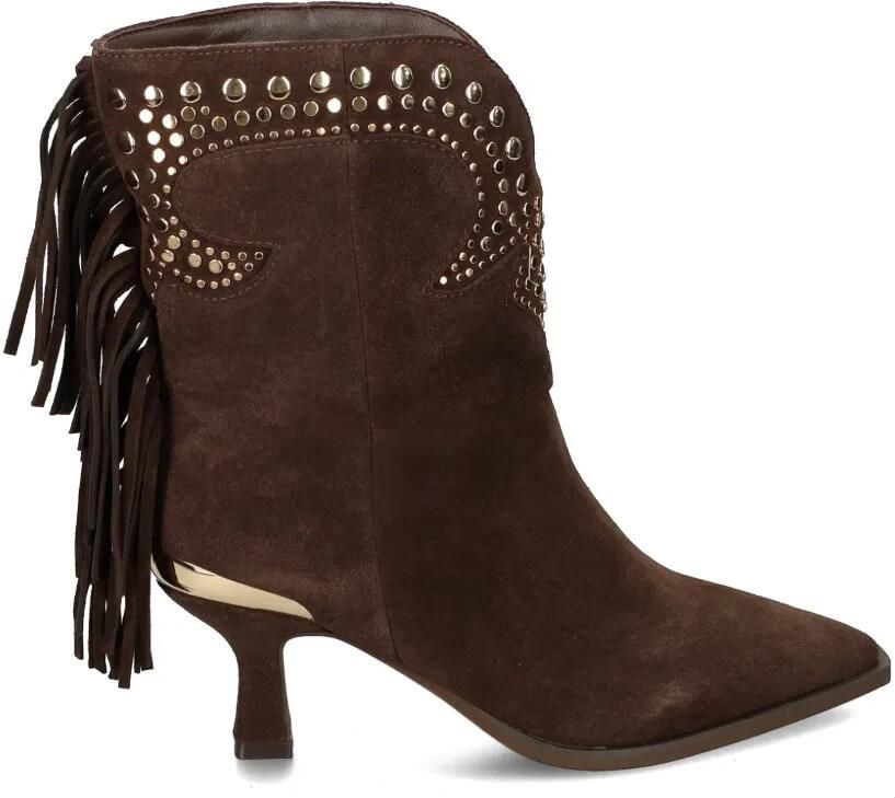 ALMA EN PENA studded fringed ankle boots Bruin