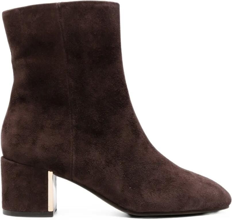 ALMA EN PENA suede block-heel ankle boots Bruin