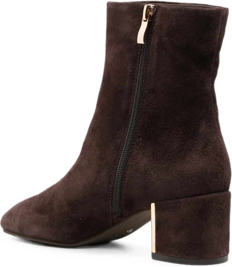 ALMA EN PENA suede block-heel ankle boots Bruin - Foto 3