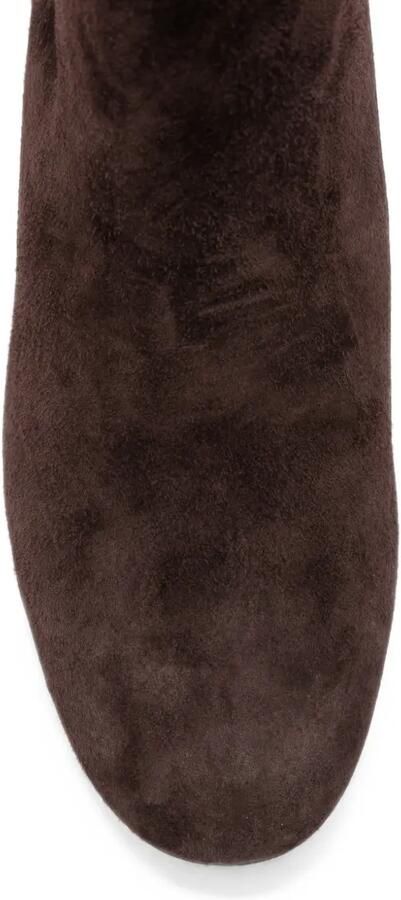 ALMA EN PENA suede block-heel ankle boots Bruin - Foto 4