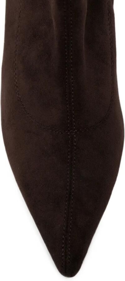 ALMA EN PENA suede-effect pointed-toe ankle boots Bruin