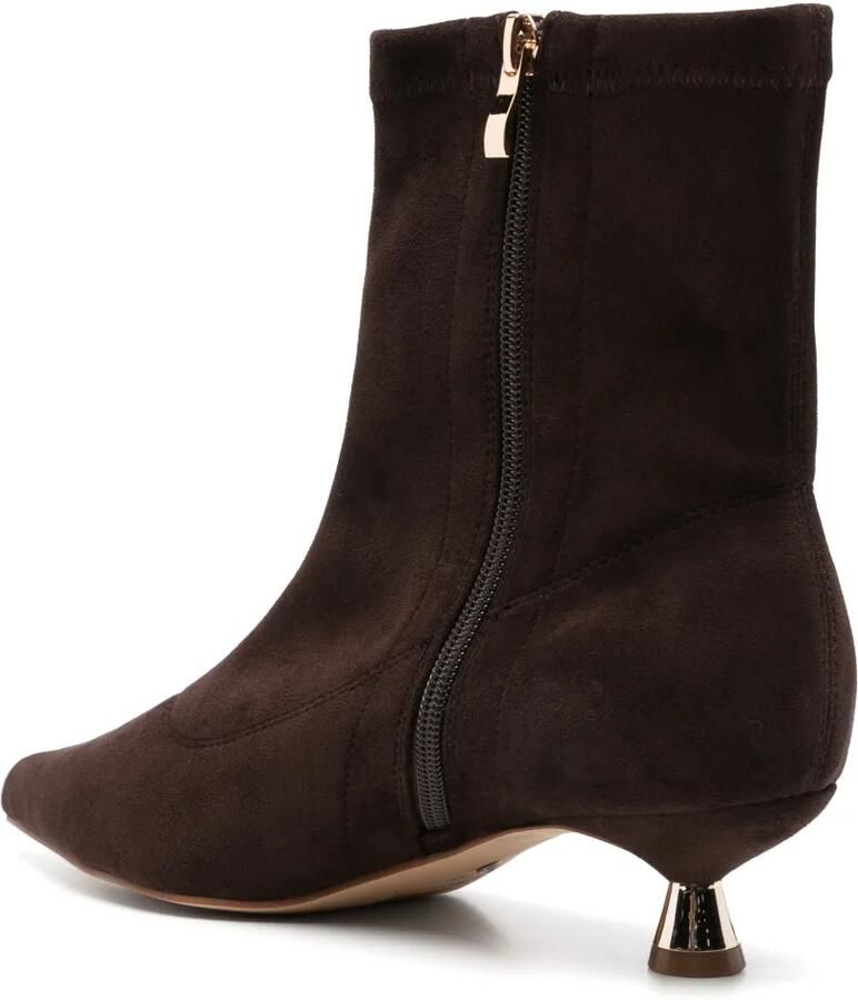 ALMA EN PENA suede-effect pointed-toe ankle boots Bruin - Foto 2