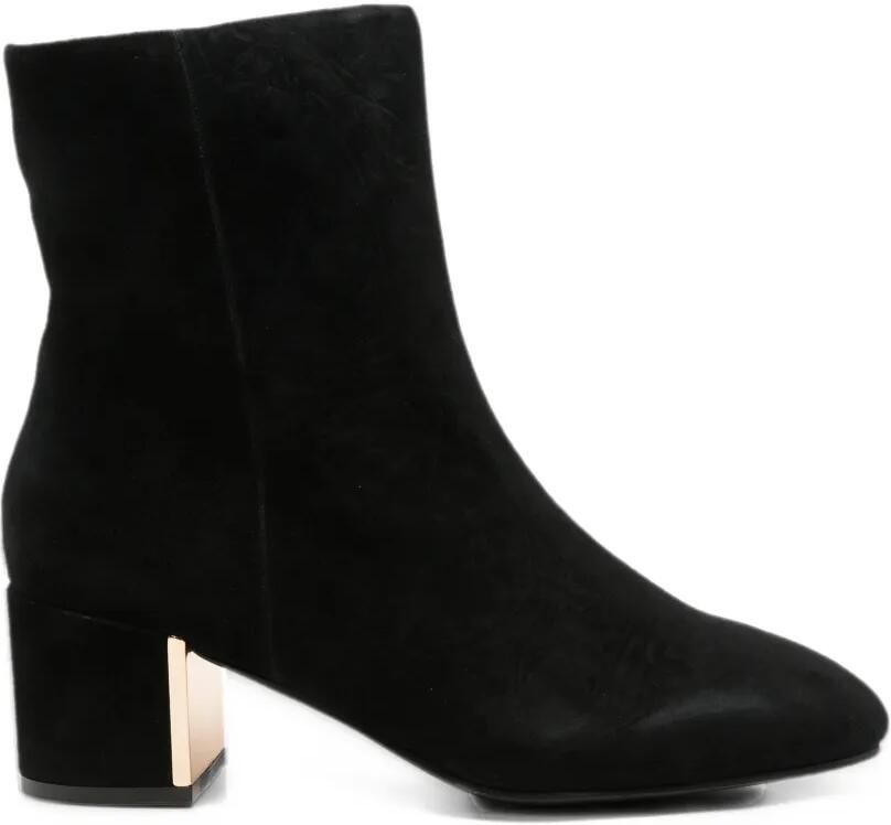 ALMA EN PENA suede-finish block-heel ankle boots Zwart