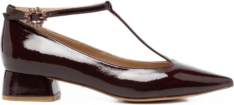 ALMA EN PENA T-bar pointed-toe pumps Rood