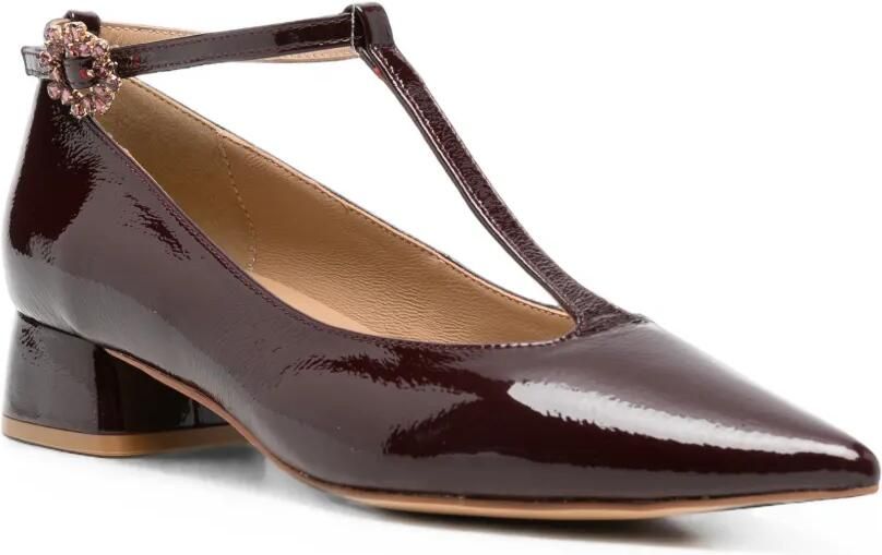 ALMA EN PENA T-bar pointed-toe pumps Rood - Foto 2