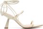 ALOHAS Leren sandalen 65 mm Beige - Thumbnail 1