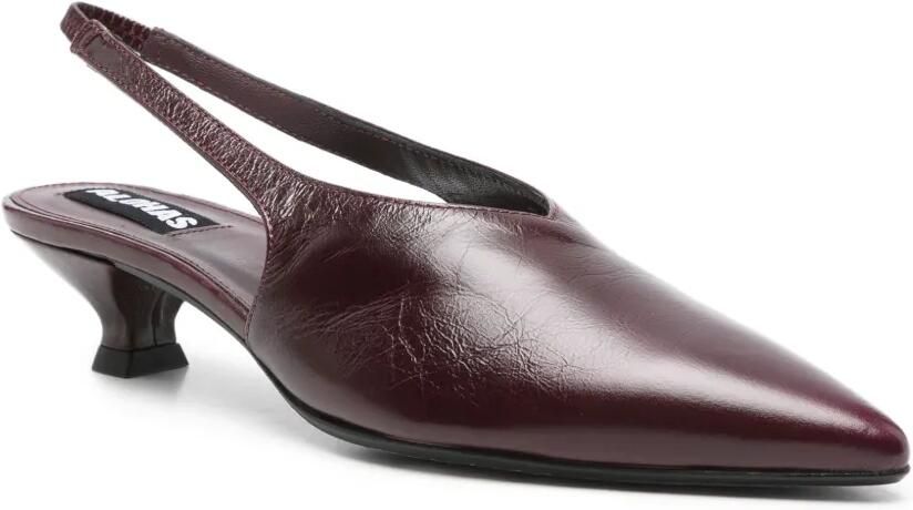 ALOHAS 40 mm slingback pumps met puntige neus en hak Rood - Foto 2