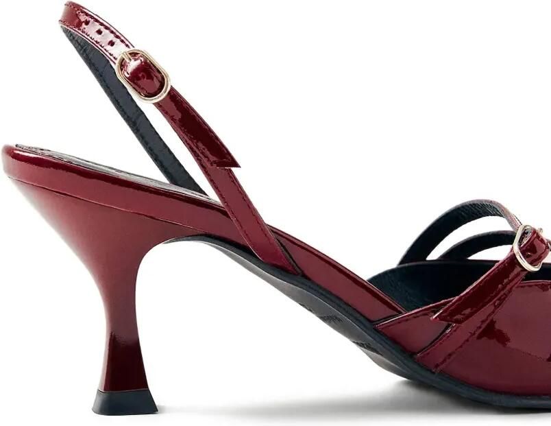 ALOHAS 75 mm leren pumps met hak Rood - Foto 4
