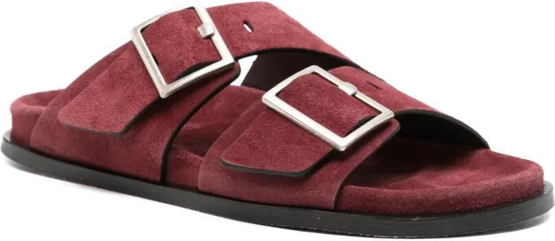 ALOHAS Alba suède sandalen Rood - Foto 4