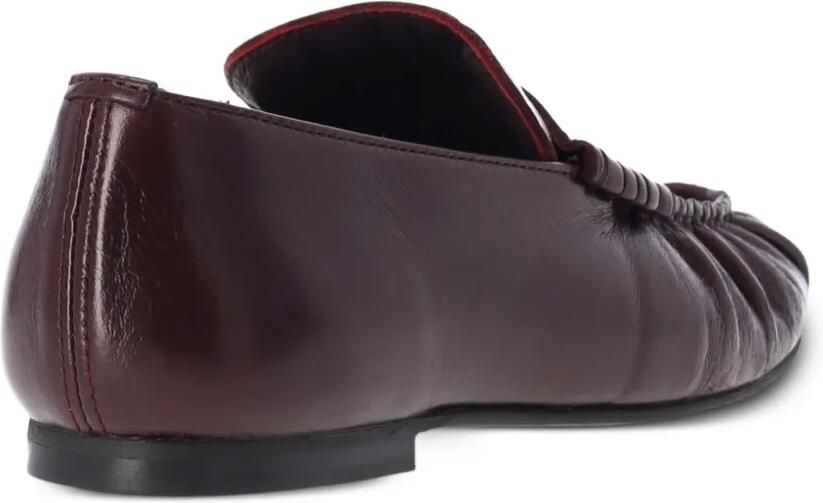 ALOHAS Aven geplooide loafers Rood - Foto 2