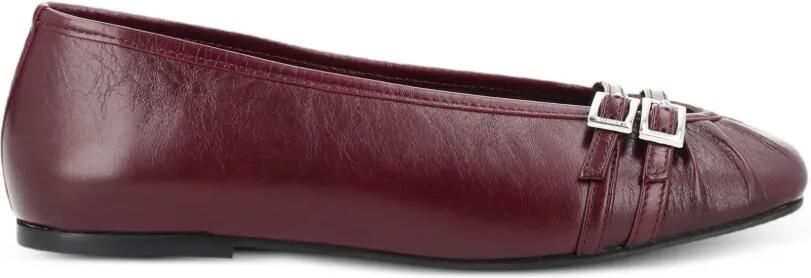 ALOHAS Ballerina's met gesp Rood