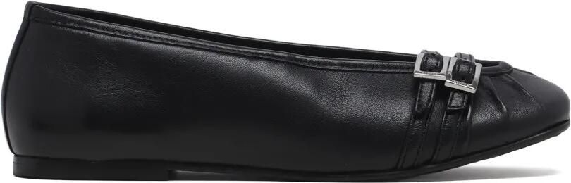 ALOHAS Ballerina's met gespdetail Zwart
