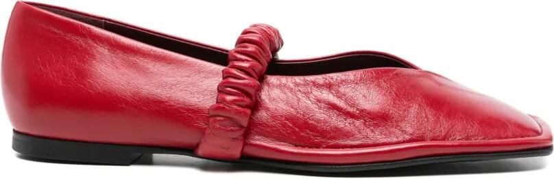 ALOHAS Ballerina's met vierkante neus Rood