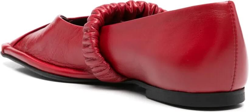 ALOHAS Ballerina's met vierkante neus Rood - Foto 4