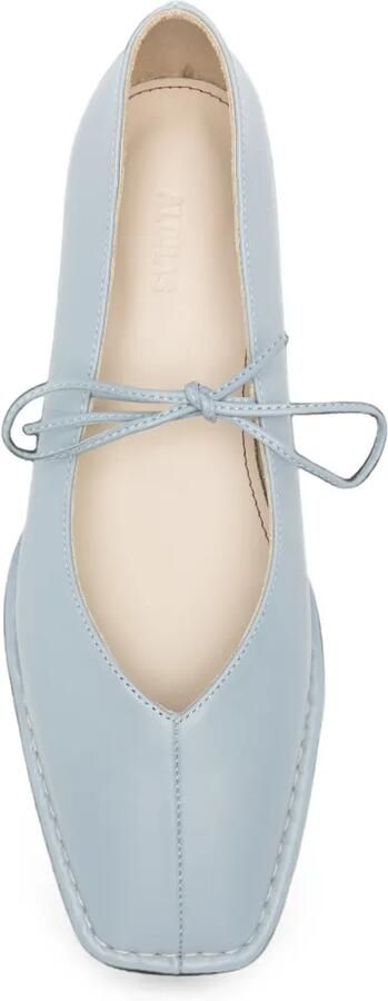 ALOHAS Ballerina's met vierkante neus en strik-detail Blauw - Foto 2