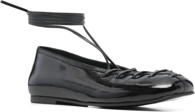 ALOHAS Bumi ballerina's met veters Zwart - Foto 3