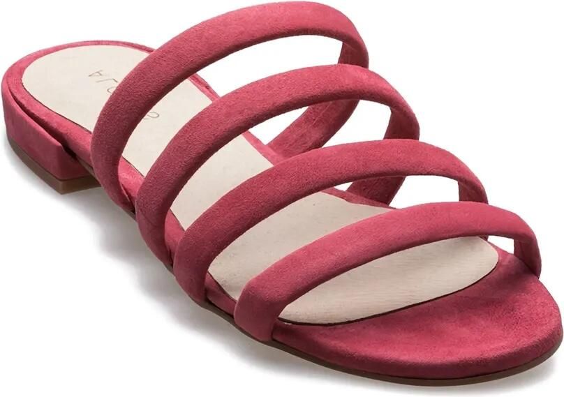 ALOHAS Cecile suède sandalen met meerdere bandjes Roze - Foto 2