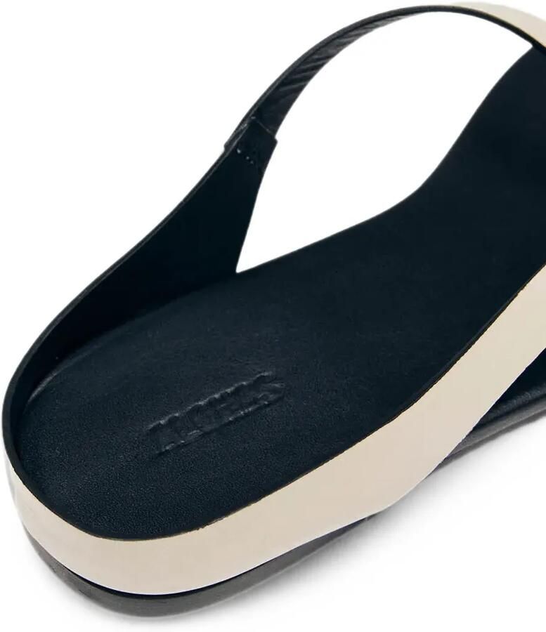 ALOHAS Dawn leren sandalen met asymmetrische zool Beige - Foto 2