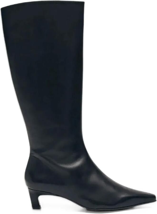 ALOHAS Gema pointed-toe kitten-heel boots Zwart