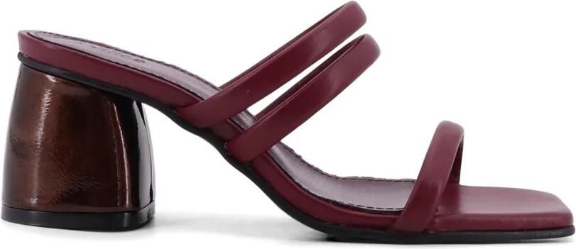 ALOHAS Indiana sandalen met hak Rood