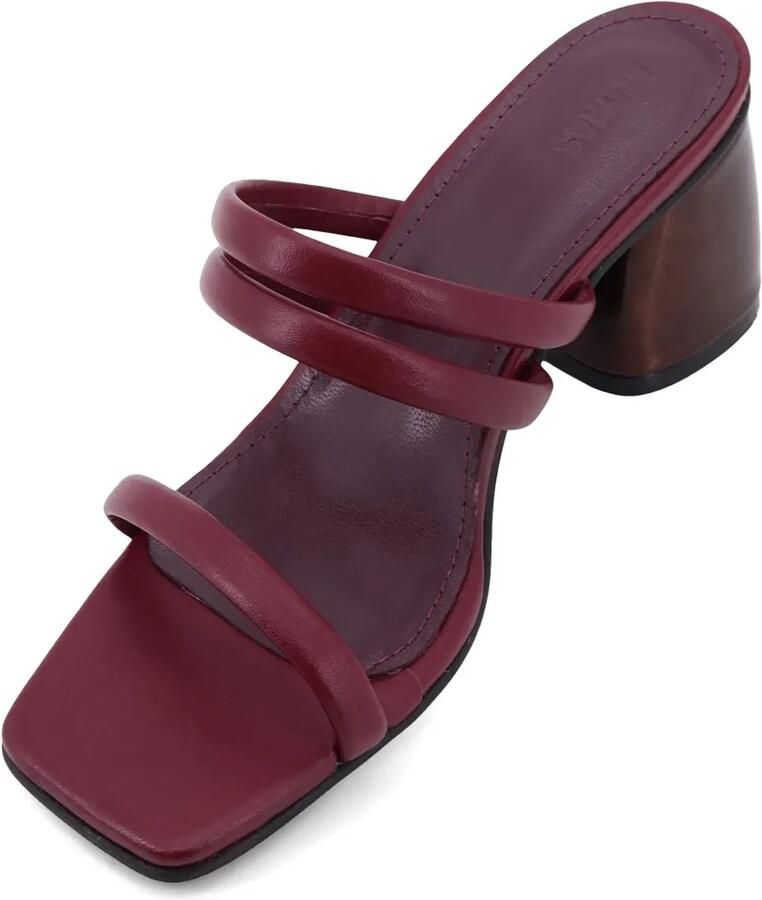 ALOHAS Indiana sandalen met hak Rood - Foto 2
