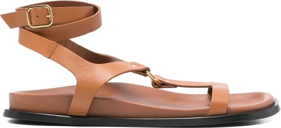 ALOHAS Leren sandalen Bruin