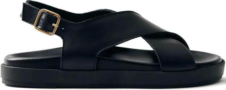 ALOHAS Nico sandalen met kruisbandjes Zwart