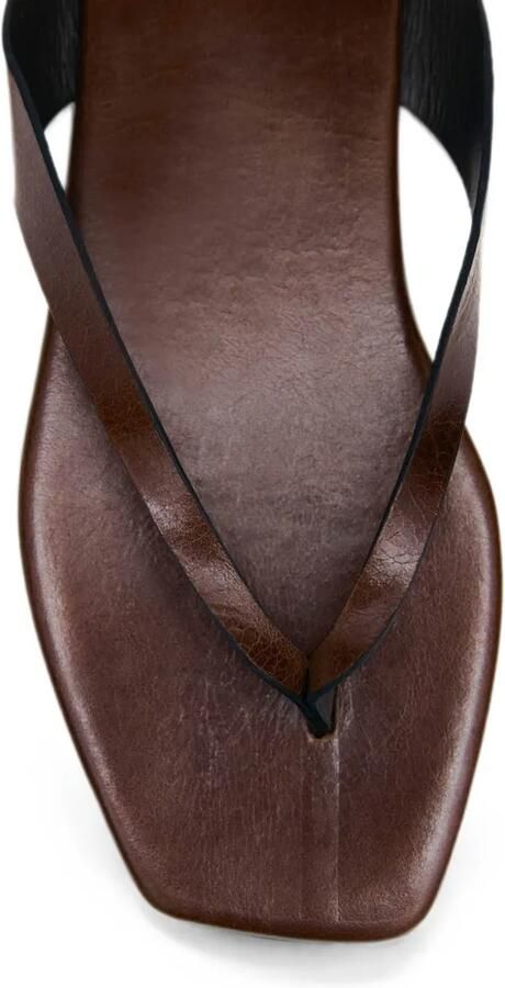 ALOHAS Ola Rift leren sandalen Bruin - Foto 3
