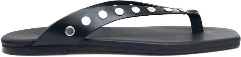 ALOHAS Ola Studs leren sandalen Zwart