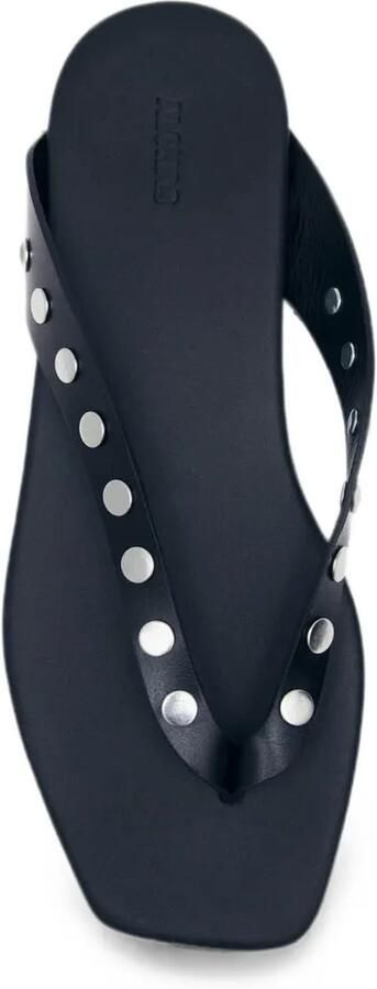 ALOHAS Ola Studs leren sandalen Zwart - Foto 4