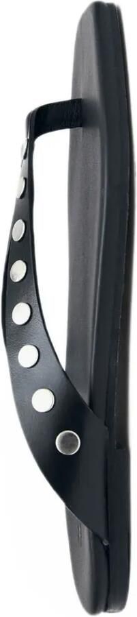 ALOHAS Ola Studs leren sandalen Zwart - Foto 5