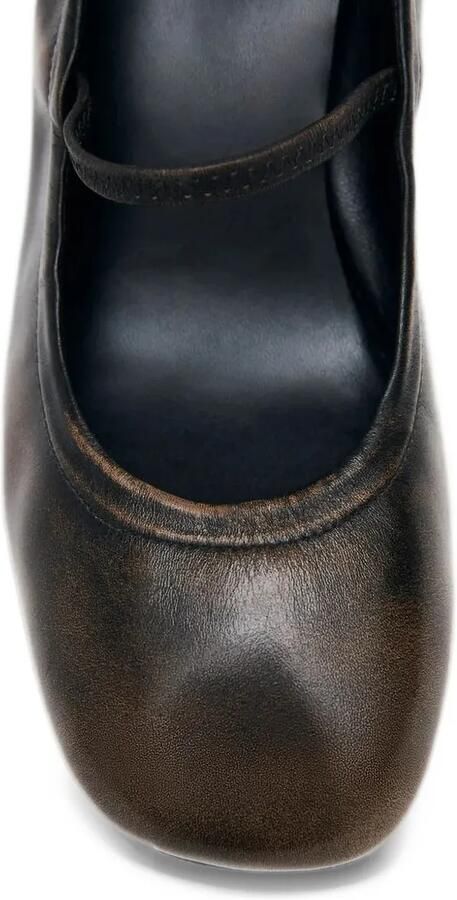 ALOHAS Rhiane distressed-effect leather pumps Bruin - Foto 4