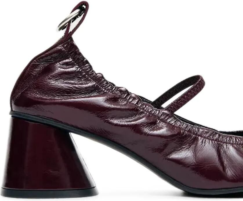 ALOHAS Rhiane elastische pumps met blokhak Rood