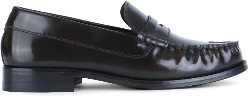 ALOHAS Rivet leren loafers Bruin