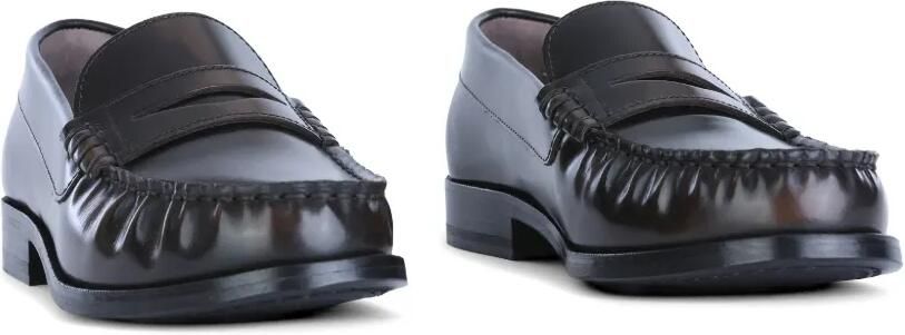 ALOHAS Rivet leren loafers Bruin - Foto 3