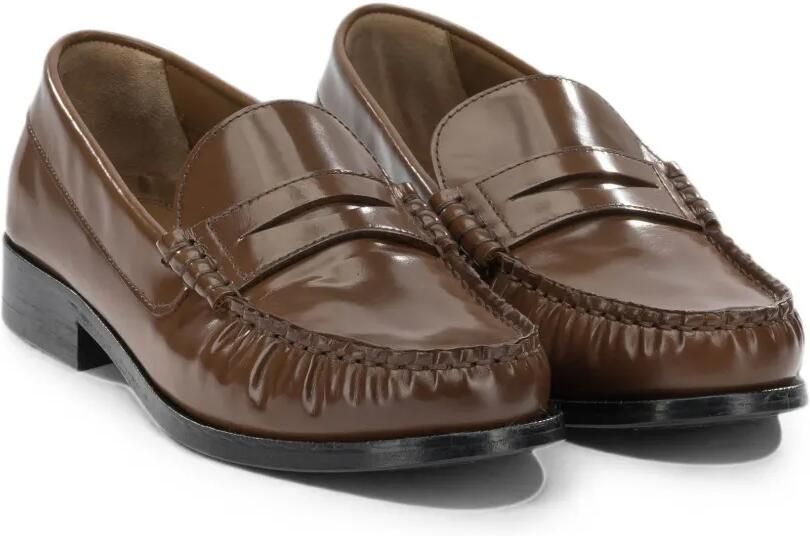ALOHAS Rivet leren loafers Bruin - Foto 3