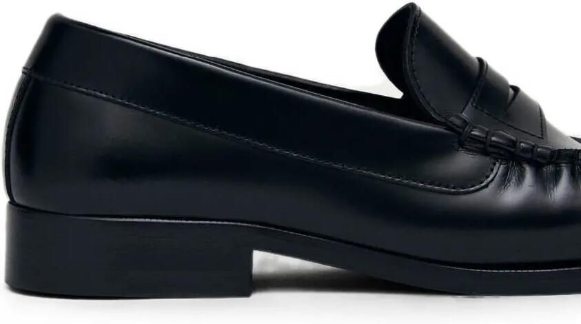 ALOHAS Rivet leren penny loafers Zwart - Foto 3