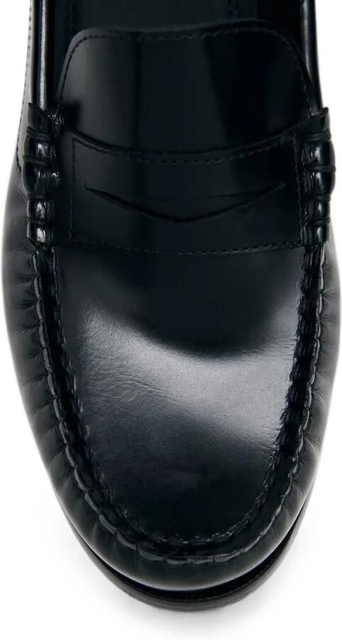 ALOHAS Rivet leren penny loafers Zwart - Foto 2