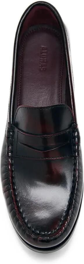 ALOHAS Rivet polished leather loafers Rood - Foto 5