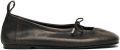 ALOHAS Rosalind ballerina's met strikdetail Bruin - Bruin